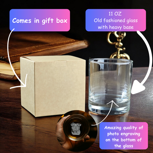 Photo Engraving on Bottom of the Glass