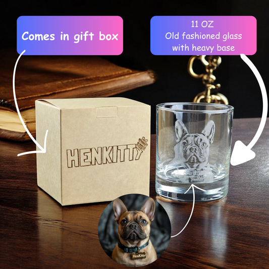 Personalized Photo on Whiskey Glass