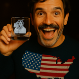 Personalized Photo on Whiskey Glass