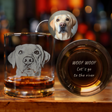 Personalized Photo on Whiskey Glass