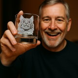 Personalized Photo on Whiskey Glass