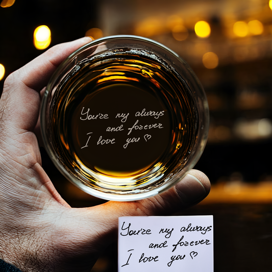 Handwritting Engraving on the Glass