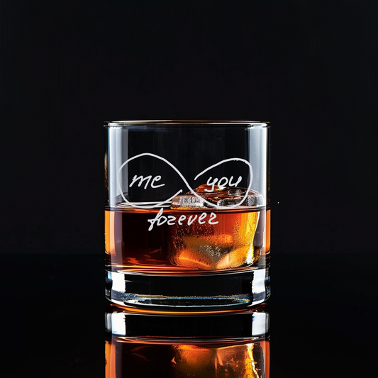 Custom Whiskey Glass Gift - Personalized Engraved Whiskey Glass, Handwriting Custom Cup, Engrave Your Handwritten Gift Message - Custom Box