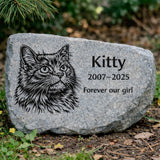 Life-Like Custom Pet Memorial Stone — For Any Pet (Horse, Rabbit, Bird & More)