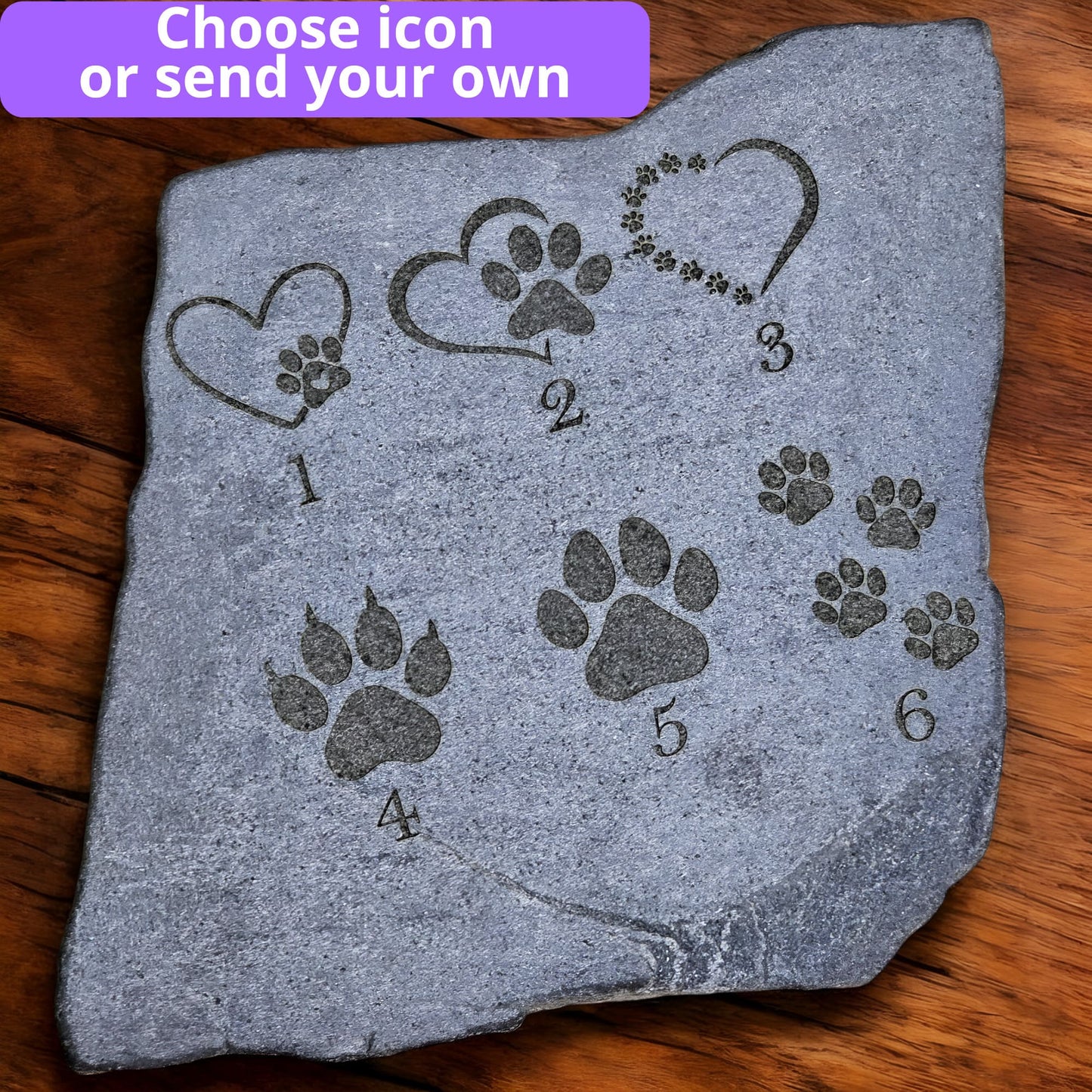 Life-Like Custom Pet Memorial Stone — For Any Pet (Horse, Rabbit, Bird & More)