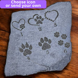 Life-Like Dog Memorial Stone — Custom Engraved From Your Photo